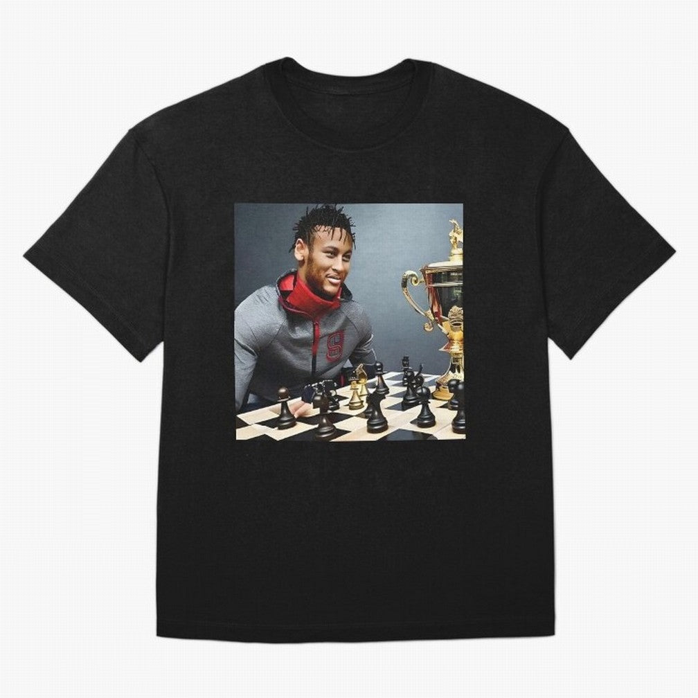Mastermind: Neymar Playing Chess with the Championship Trophy Classic T-Shirt Support Your Favorite Stars during FIFA World Cup 2026 Group Stage for Fans of CR7 and Portugal, Spain and Germany, Bringing Supporter Pride, Iconic Celebrations,