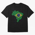 Map of Brazil (Brazil) Oversized T-Shirt Join the Countdown to Match Day Hype around FIFA World Cup 2026 Group Stage, Messi, Neymar and Mbappe, Argentina, France and Brazil, Tournament Hype, Historic Matchups, Family Viewing Parties and Global