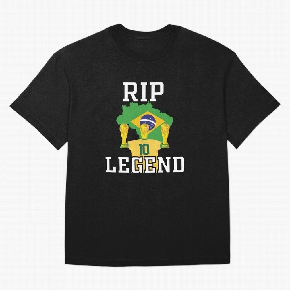 RIP LEGEND rest in peace Pele Classic T-Shirt Celebrate Every Goal in FIFA World Cup 2026 for Fans of Neymar, Haaland and Cristiano Ronaldo and Brazil, Portugal and Argentina, Bringing Football Festival Excitement, Trophy Ambitions, Country