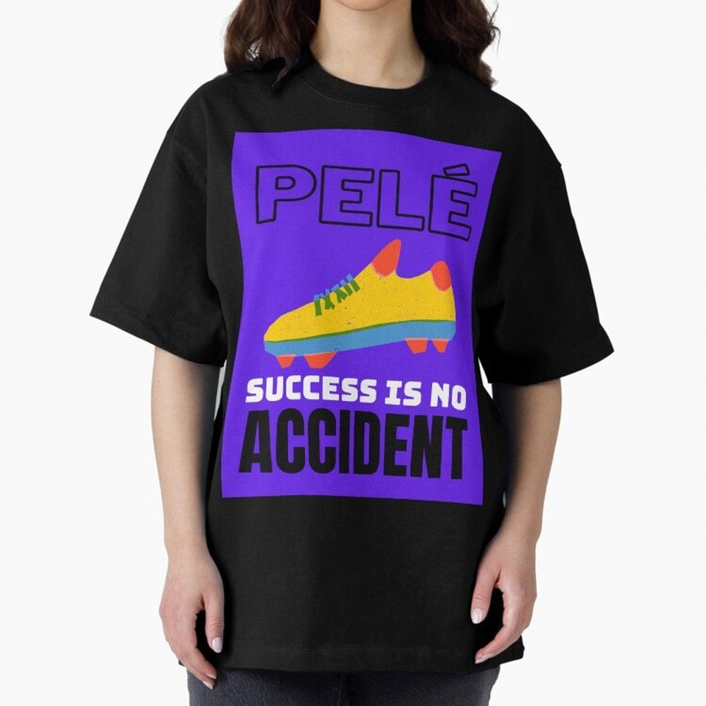Pele Quote Success Is No Accident Graphic Classic T-Shirt Upgrade the FIFA World Cup 2026 USA Canada Mexico Journey through Cristiano Ronaldo Highlights, England and Germany Pride, Football Passion, Legendary Performances, Festival Vibes and