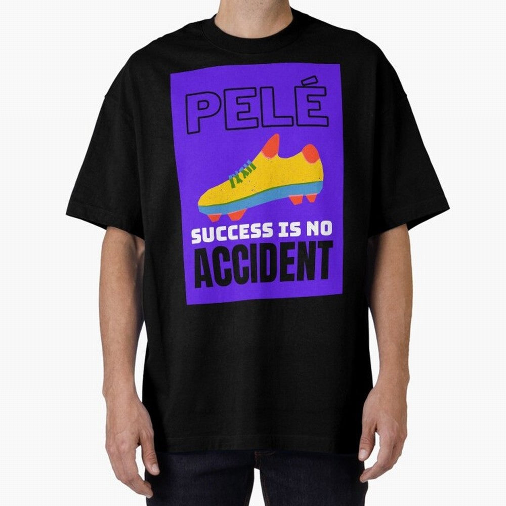 Pele Quote Success Is No Accident Graphic Classic T-Shirt Upgrade the FIFA World Cup 2026 USA Canada Mexico Journey through Cristiano Ronaldo Highlights, England and Germany Pride, Football Passion, Legendary Performances, Festival Vibes and