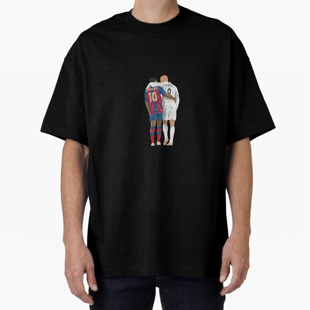 Ronaldinho, Ronaldo Minimalist Oversized T-Shirt Honor the Beautiful Game during Match Day Hype around FIFA World Cup 2026 USA Canada Mexico, Cristiano Ronaldo, Haaland and CR7, England and Germany, Football Festival Excitement, Trophy Ambitions,
