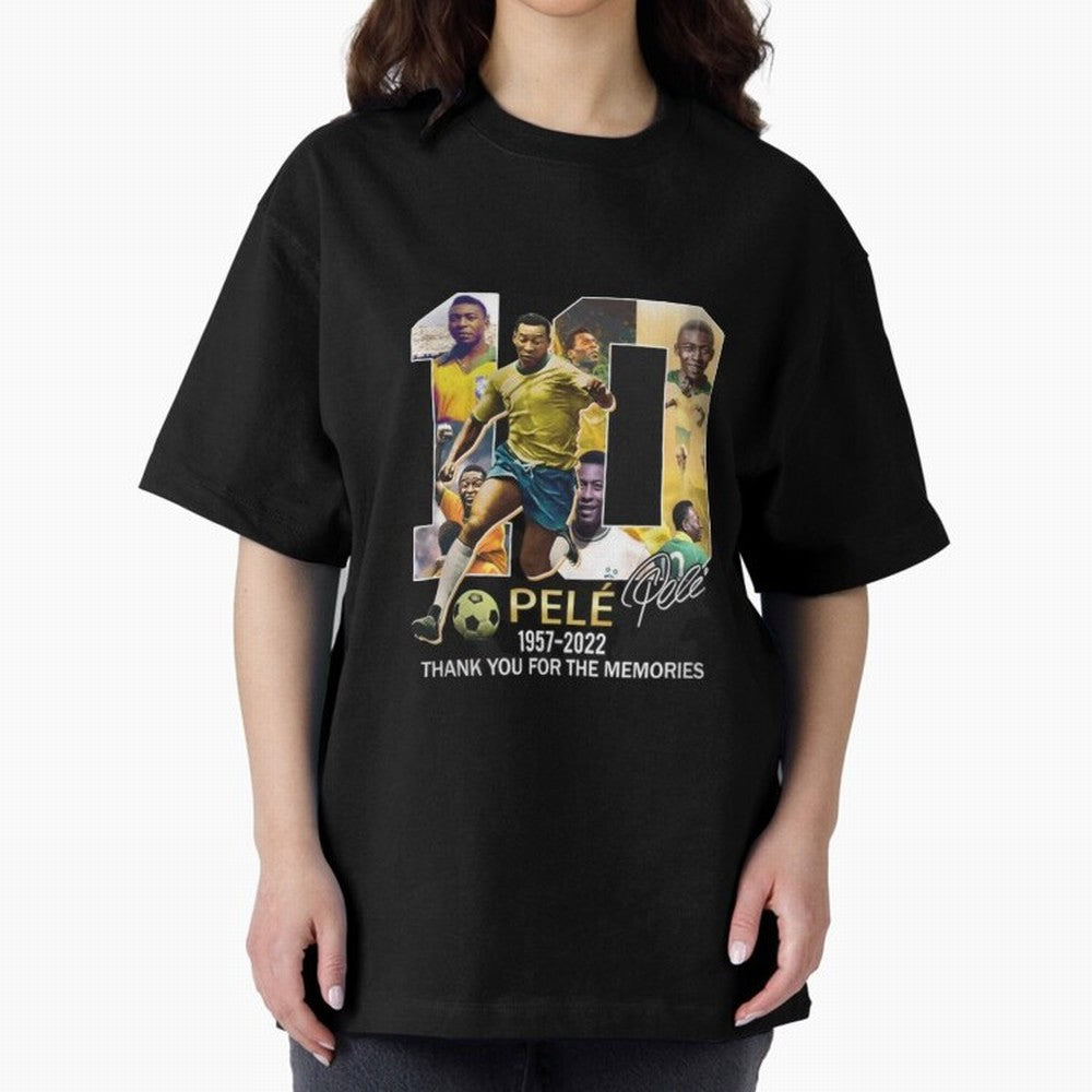 Signed Pele Shirt Oversized T-Shirt Celebrate the FIFA World Cup 2026 Group Stage Journey through Cristiano Ronaldo Highlights, Argentina, France and Brazil Pride, Football Festival Excitement, Trophy Ambitions, Country Rivalries and Star Player