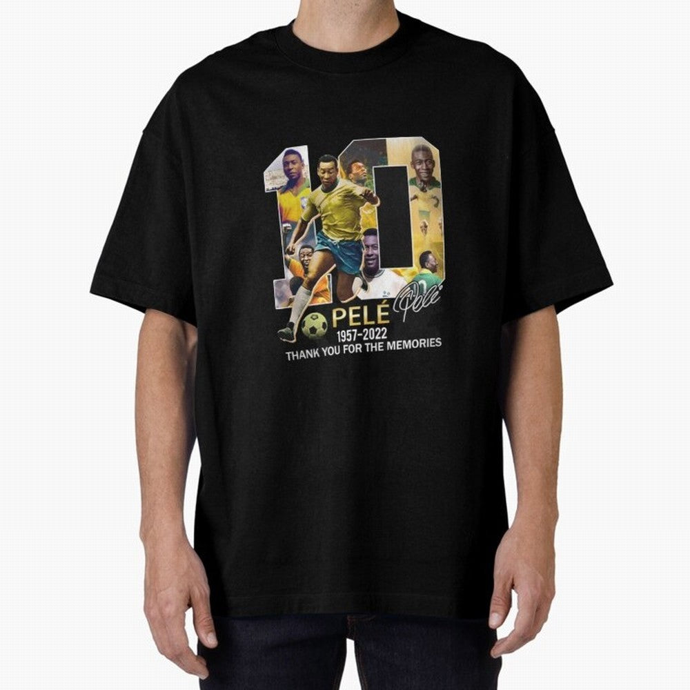 Signed Pele Shirt Oversized T-Shirt Celebrate the FIFA World Cup 2026 Group Stage Journey through Cristiano Ronaldo Highlights, Argentina, France and Brazil Pride, Football Festival Excitement, Trophy Ambitions, Country Rivalries and Star Player