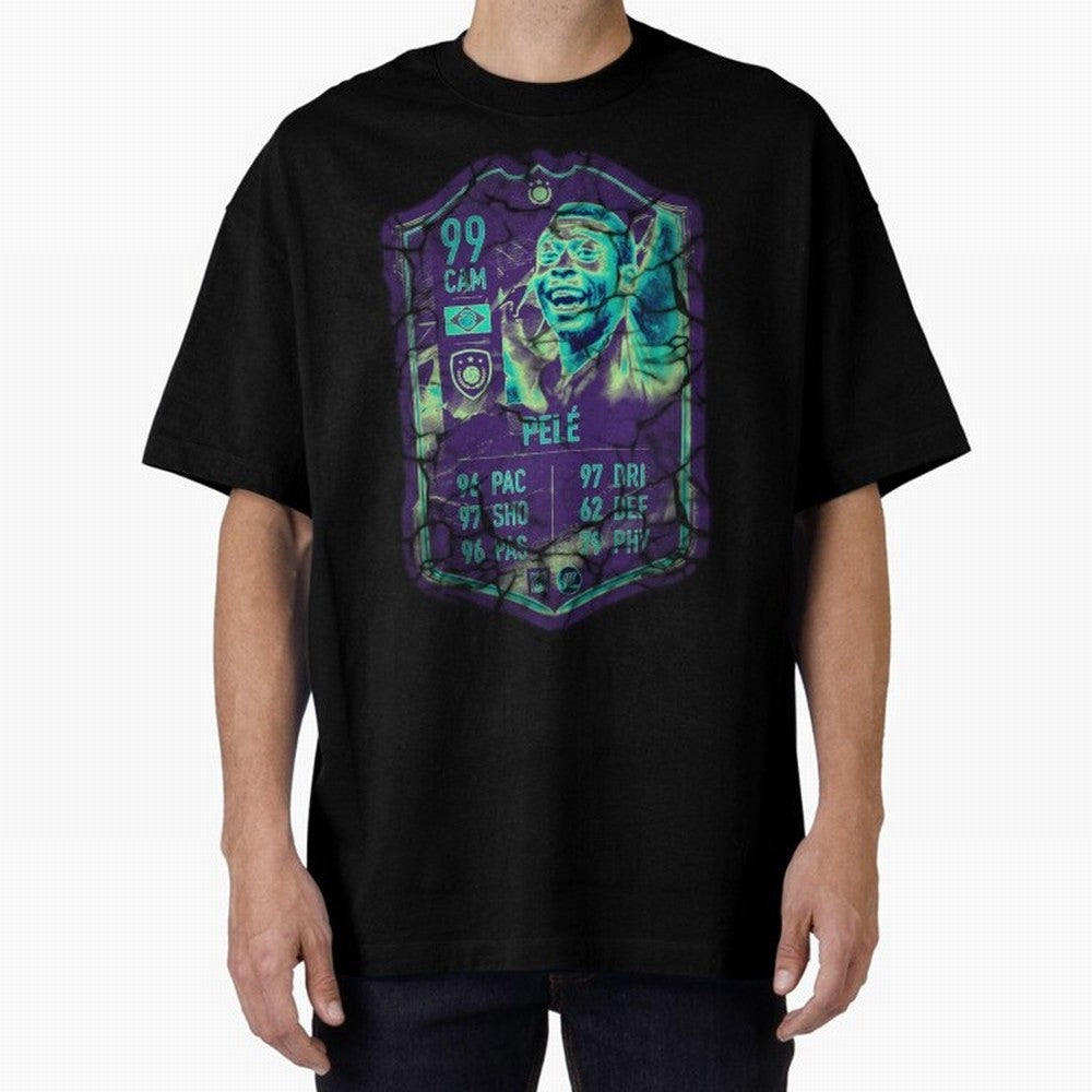 Pele Oversized T-Shirt Bring a Champion Mindset to Global Football Passion for FIFA World Cup 2026, Featuring Messi, Neymar and Mbappe, Spain, Worldwide Fan Energy, Dramatic Goals, Stadium Lights and Championship Celebrations; Made for Die Hard