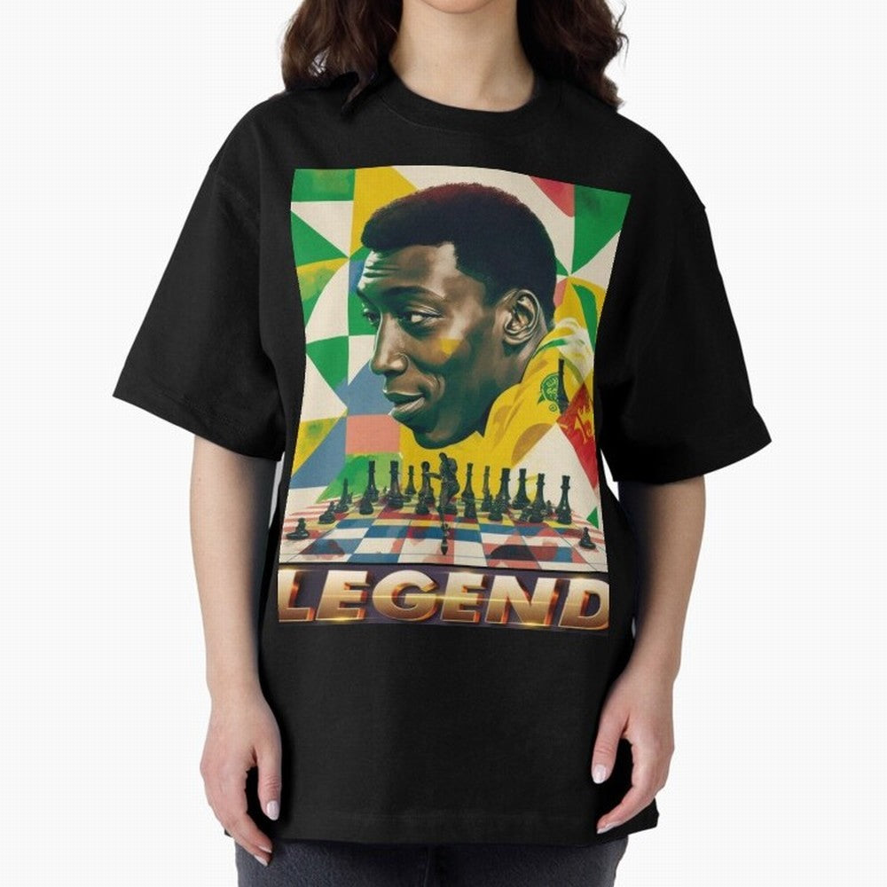 Signed Pele Shirt Oversized T-Shirt Show Match Day Excitement for the FIFA World Cup 2026 Journey through Haaland and Mbappe Highlights, France Pride, Fan Favorite Moments, National Team Passion, Big Match Drama and Soccer History; Made for