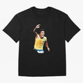 Legends of The Beautiful Game Cartoon Collection Legends Arthur Zico 2 Cartoon Artwork134 Oversized T-Shirt Support Your Favorite Stars during FIFA World Cup 2026 USA Canada Mexico for Fans of Neymar and Portugal, Spain and Germany, Bringing Soccer