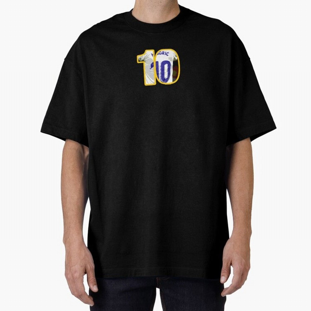 Luka Modric 10 Cut-out Classic T-Shirt Experience Match Day Hype around FIFA World Cup 2026 Group Stage, Messi, Neymar and Mbappe, Germany, Sports Nostalgia, International Competition, Famous Players and Unforgettable Victories; Ideal for Fans Who