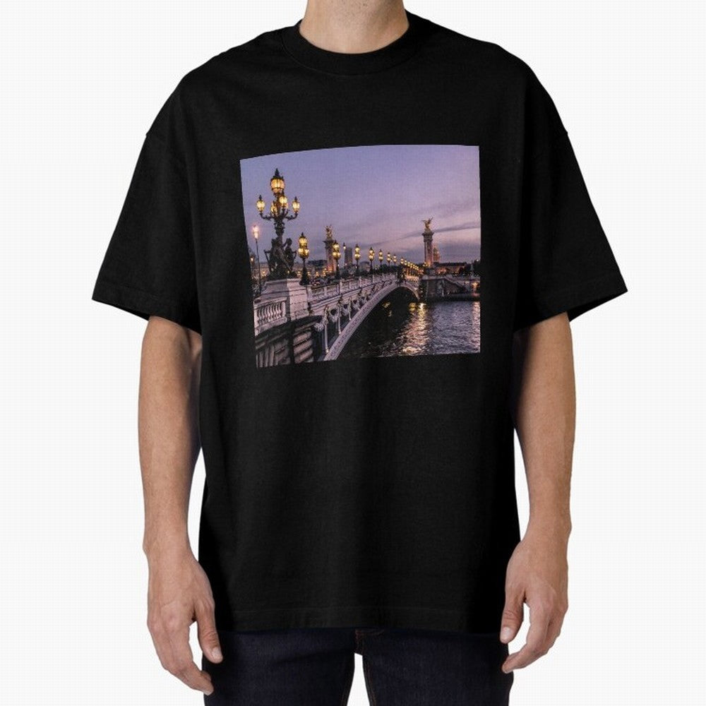 Paris view bridge Premium T-Shirt Capture Stadium Memories from Match Day Hype around FIFA World Cup 2026, CR7, France, Championship Spirit, Famous Goals, Roaring Crowds and International Football Unity; Ideal for Fans Who Follow Messi, Cristiano