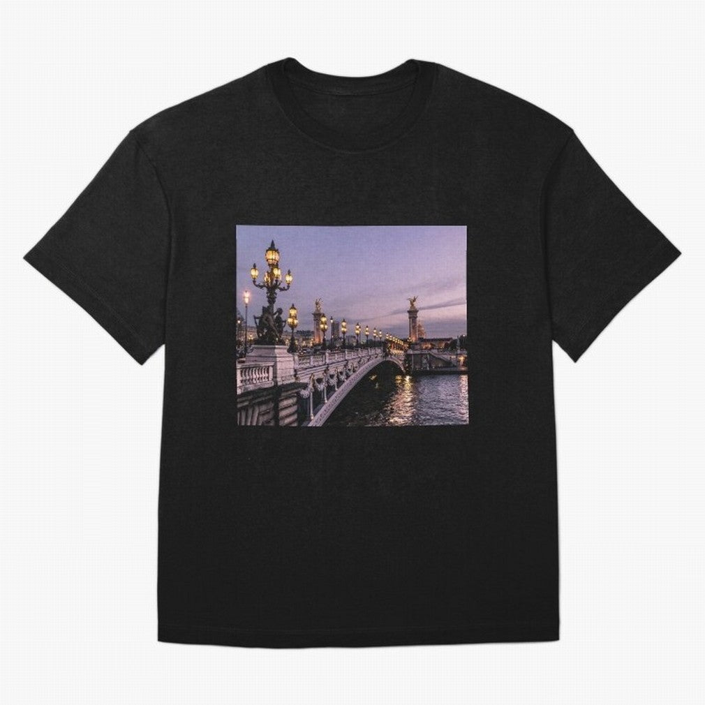 Paris view bridge Premium T-Shirt Capture Stadium Memories from Match Day Hype around FIFA World Cup 2026, CR7, France, Championship Spirit, Famous Goals, Roaring Crowds and International Football Unity; Ideal for Fans Who Follow Messi, Cristiano