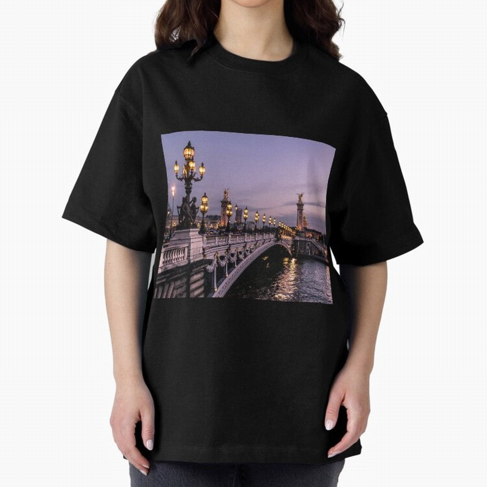 Paris view bridge Premium T-Shirt Capture Stadium Memories from Match Day Hype around FIFA World Cup 2026, CR7, France, Championship Spirit, Famous Goals, Roaring Crowds and International Football Unity; Ideal for Fans Who Follow Messi, Cristiano