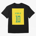 Neymar - Brazil 2022 Graphic T-Shirt Stand Out with Spirit from FIFA World Cup 2026 Group Stage Spirit, with Argentina and Brazil, Haaland and Mbappe, Match Day Excitement, Supporter Culture, Golden Goals and Global Football Passion; Perfect for