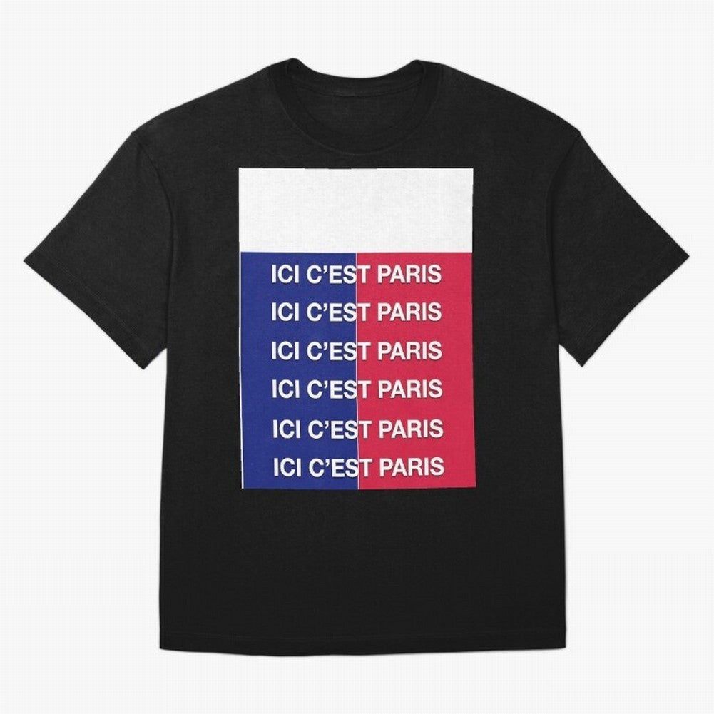 ICI C'EST PARIS Graphic T-Shirt Bring a Champion Mindset to Global Football Passion for FIFA World Cup 2026, Connected to Mbappe and Neymar, Brazil, Stadium Memories, Football Loyalty, International Chants and Championship Tradition; Built for