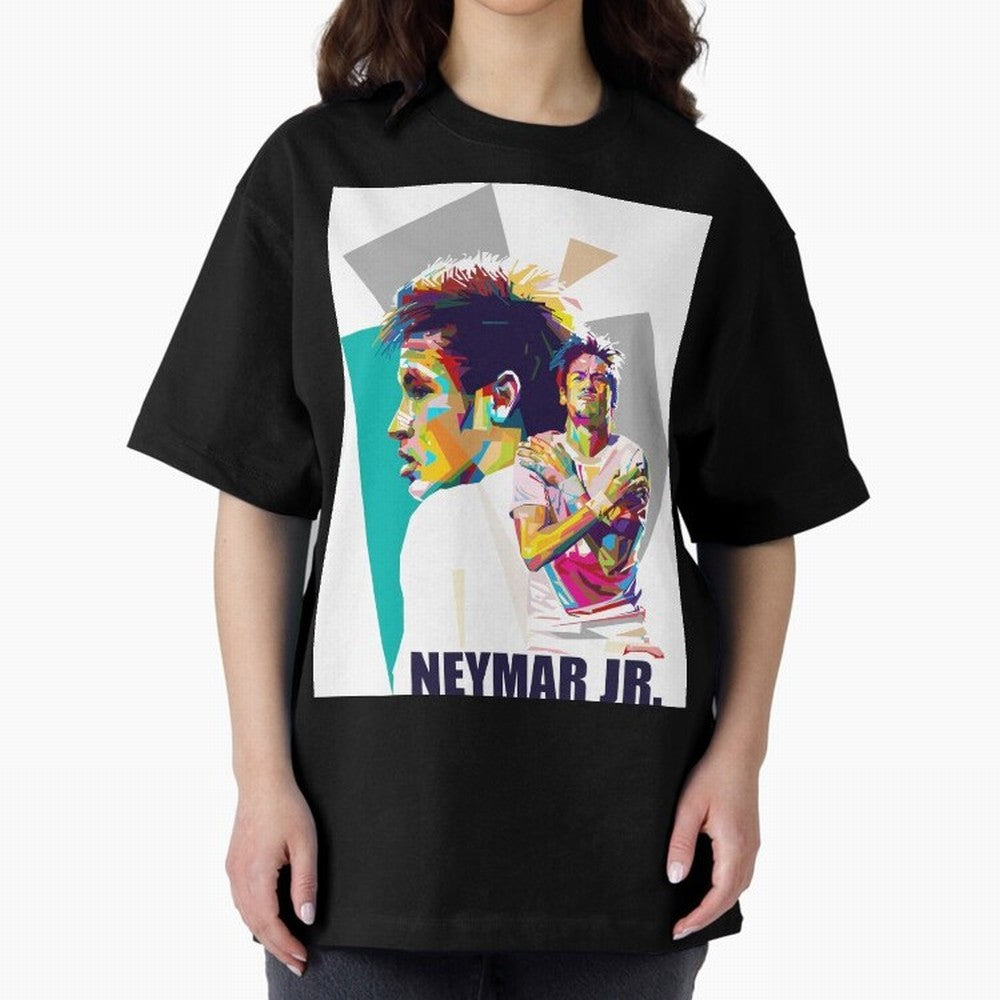 Young Neymar WPAP art Premium T-Shirt Show Passion for the Stars of Match Day Hype around FIFA World Cup 2026 Group Stage, Neymar, Haaland and Cristiano Ronaldo, Brazil, Stadium Chants, National Pride, Trophy Dreams and Unforgettable Football
