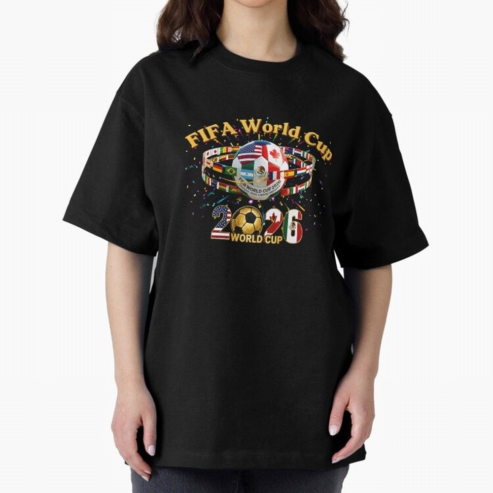 2026 World Cup Soccer World Flags Stadium Graphic Classic T-Shirt Bring Legendary Rivalry Energy to FIFA World Cup 2026 Centered on Haaland and Mbappe, Argentina and Brazil Energy, Stadium Memories, Football Loyalty, International Chants and