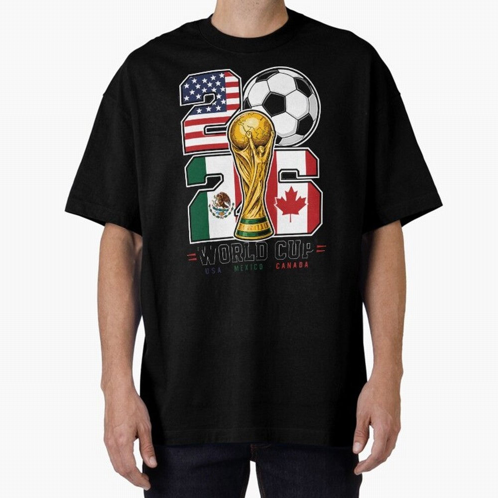 2026 Soccer World Cup Football Design Classic T-Shirt Share the Excitement of Global Football Passion for FIFA World Cup 2026, Celebrating Mbappe, Brazil, Portugal and Argentina, Soccer Culture, Superstar Moments, National Team Dreams and