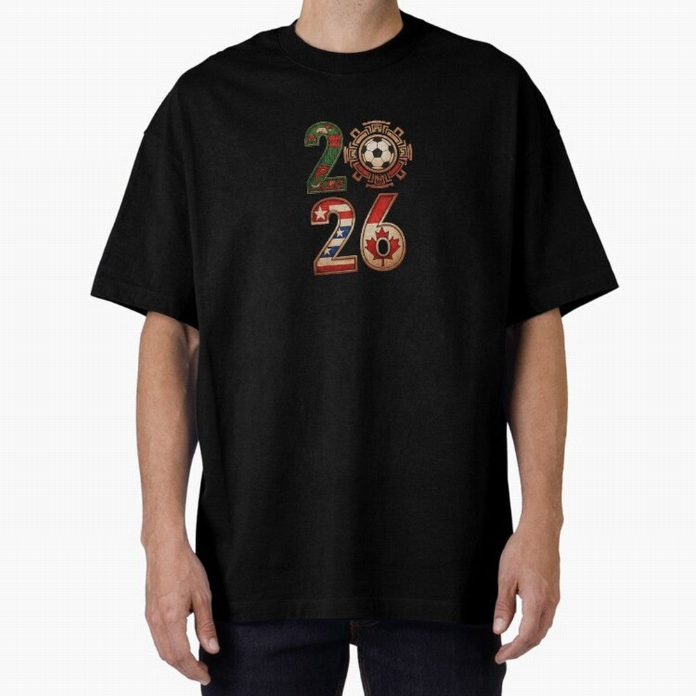 2026 North America Soccer Mexico USA Canada Host Classic T-Shirt Celebrate the Biggest Stage of FIFA World Cup 2026 Capturing Cristiano Ronaldo, Portugal, Spain and Germany Energy, Retro Football Energy, Iconic Rivalries, Trophy Chase Drama and