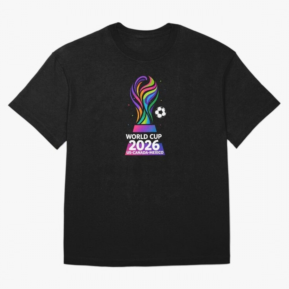 World Cup 2026 US-Canada-Mexico Soccer Trophy Classic T-Shirt Make Game Day About FIFA World Cup 2026 Group Stage for Fans of Mbappe and Neymar and France, Bringing Classic Soccer Heritage, Championship Pressure, Fan Loyalty and International