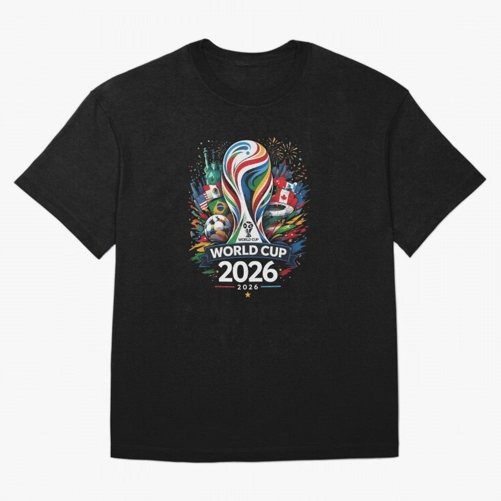 World Cup 2026, Soccer Fan Classic T-Shirt Showcase Global Football Passion for FIFA World Cup 2026, Built around Messi, Brazil, Global Supporter Spirit, Legendary Goals, National Colors and Tournament Celebration; Perfect for Supporters Who Want