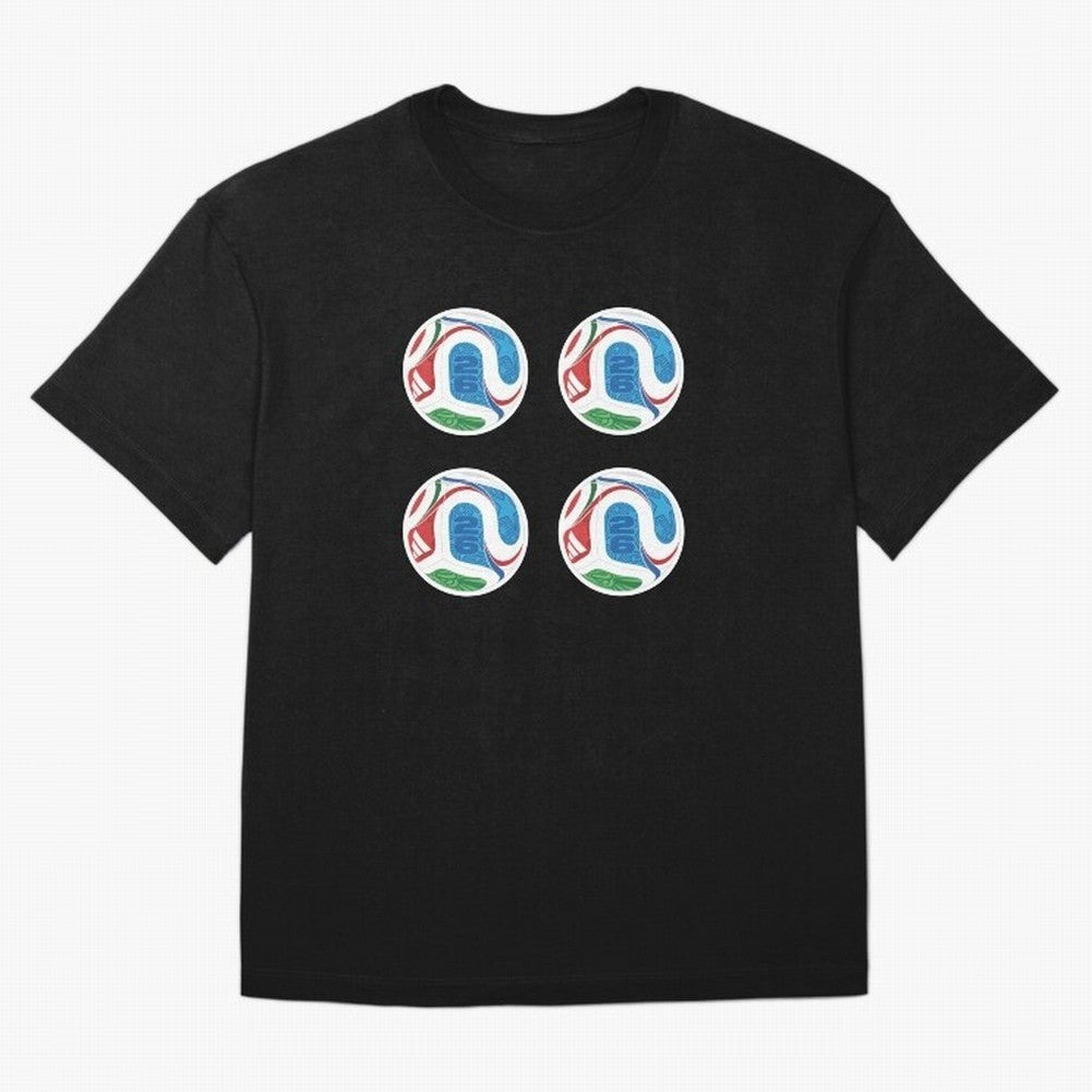 2026 World Soccer Ball Sticker Pack (4 pcs) Classic T-Shirt Bring Supporter Culture to the FIFA World Cup 2026 Journey through Cristiano Ronaldo Highlights, Spain and Netherlands Pride, Stadium Chants, National Pride, Trophy Dreams and