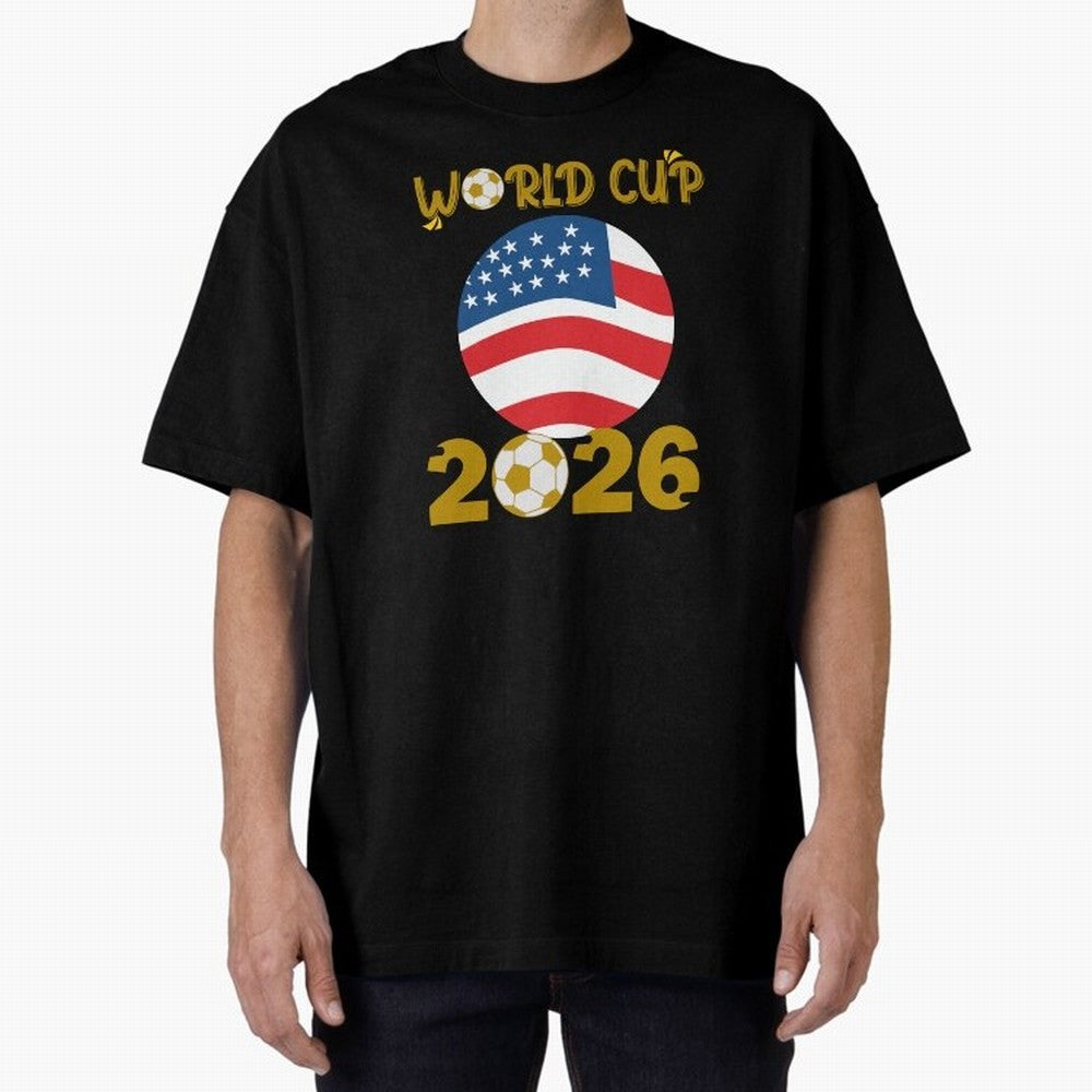 World Cup 2026 USA Soccer Design ¨C Football Fan Graphic T-Shirt Classic T-Shirt Feel the Heartbeat of FIFA World Cup 2026 Spirit, with Argentina, Neymar, Football Festival Excitement, Trophy Ambitions, Country Rivalries and Star Player Buzz;