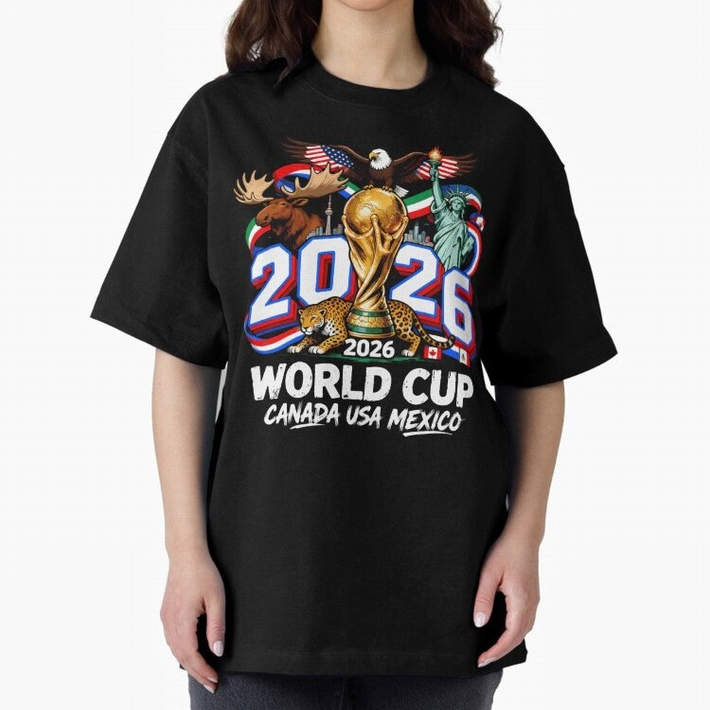World Cup 2026 Soccer Fan USA Canada Mexico Classic T-Shirt Step into Global Football Passion for FIFA World Cup 2026 USA Canada Mexico, Highlighting Cristiano Ronaldo, Haaland and CR7, Argentina, France and Brazil, Football History, Final Match