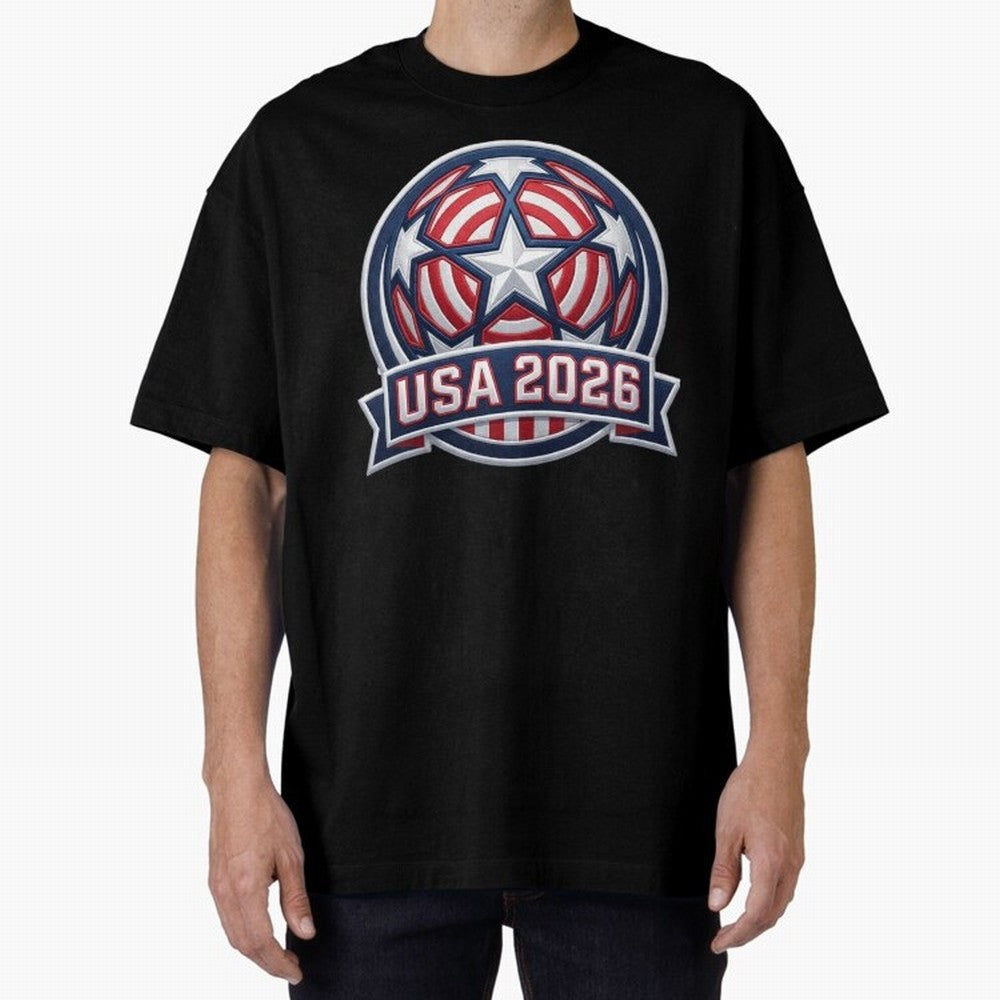 USA 2026 World Cup T-Shirt - Star Spangled Soccer Design - American Host Fan Tee Classic T-Shirt Bring Trophy Dreams to FIFA World Cup 2026 Group Stage Driven by Neymar, Portugal Energy, Classic Soccer Heritage, Championship Pressure, Fan Loyalty