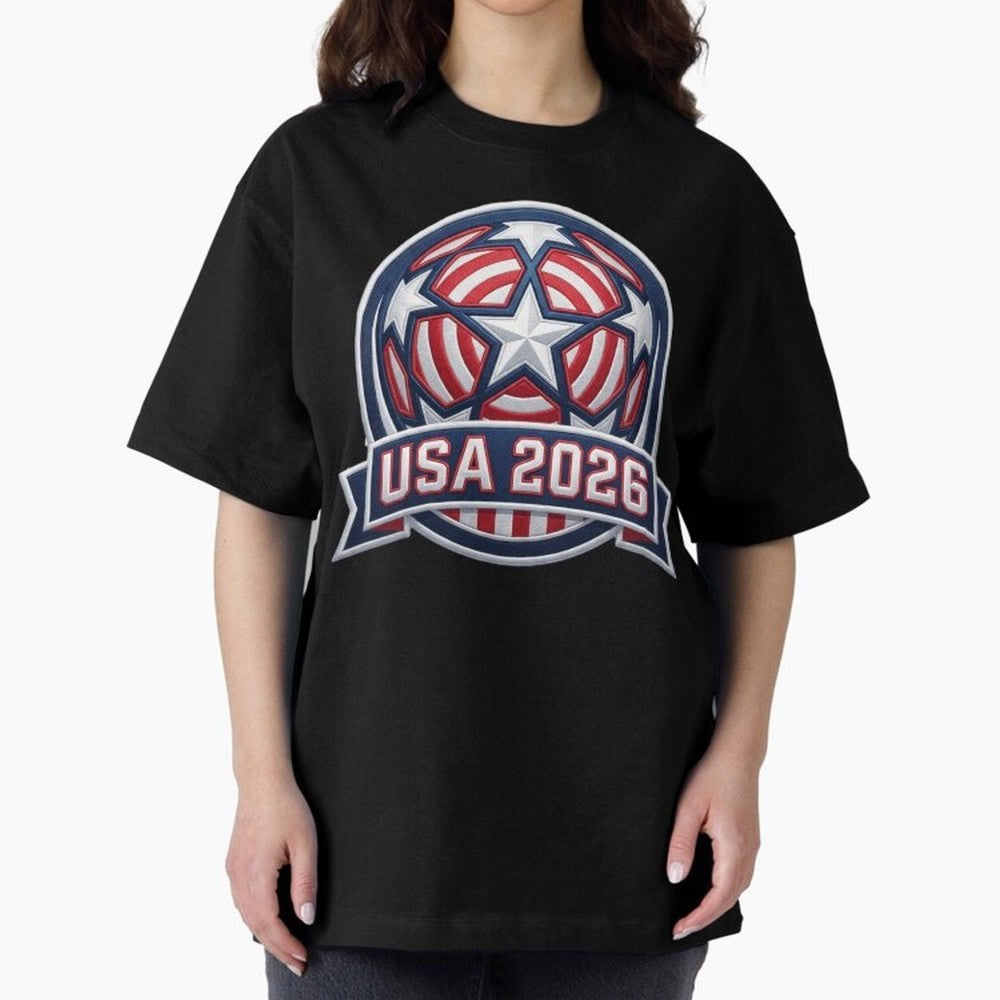 USA 2026 World Cup T-Shirt - Star Spangled Soccer Design - American Host Fan Tee Classic T-Shirt Bring Trophy Dreams to FIFA World Cup 2026 Group Stage Driven by Neymar, Portugal Energy, Classic Soccer Heritage, Championship Pressure, Fan Loyalty