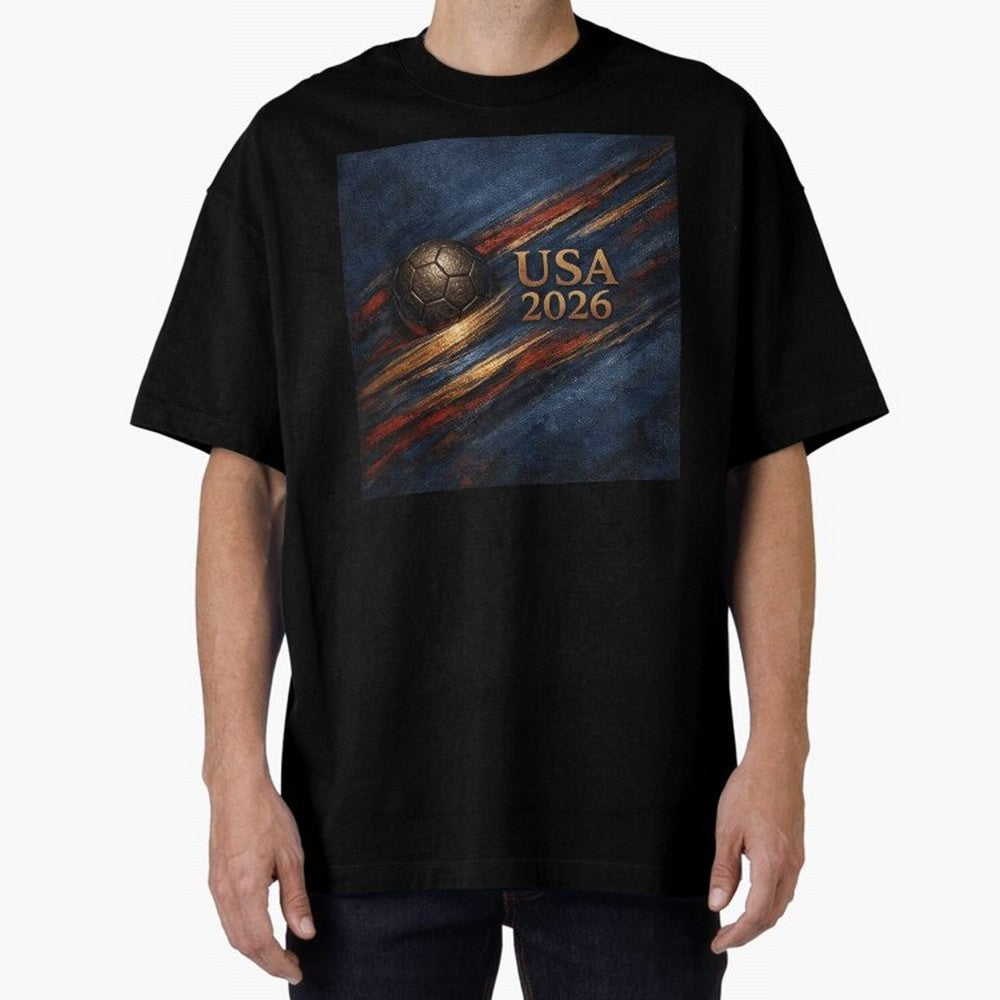 Bronze Inspired USA 2026 Soccer Theme Classic T-Shirt Enjoy Match Day Hype around FIFA World Cup 2026 Group Stage, CR7 and Messi, France and Portugal, Champion Mindset, Group Stage Buzz, Knockout Tension and Passionate Fan Culture; Great for