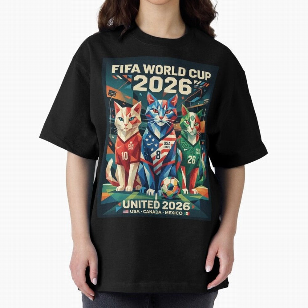The Cats Football World Cup Classic T-Shirt Celebrate Football Heritage in FIFA World Cup 2026 for Fans of Neymar and Argentina, France and Brazil, Bringing Football Passion, Legendary Performances, Festival Vibes and Supporter Community; Ideal for