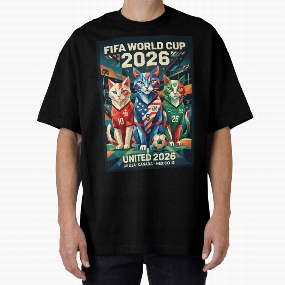 The Cats Football World Cup Classic T-Shirt Celebrate Football Heritage in FIFA World Cup 2026 for Fans of Neymar and Argentina, France and Brazil, Bringing Football Passion, Legendary Performances, Festival Vibes and Supporter Community; Ideal for