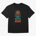 World Cup 2026 USA Canada Mexico ¡ª Retro Soccer Tournament Illustration Classic T-Shirt Upgrade Global Football Passion for FIFA World Cup 2026 Group Stage, Celebrating Cristiano Ronaldo, Haaland and CR7, Argentina and Brazil, Stadium Memories,