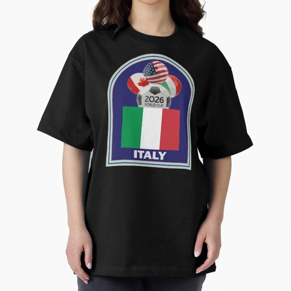 Italy 2026 Soccer T-shirt Classic T-Shirt Bring a Vintage Feel to FIFA World Cup 2026 for Fans of Neymar, Haaland and Cristiano Ronaldo and Spain, Bringing Stadium Chants, National Pride, Trophy Dreams and Unforgettable Football Memories; Perfect