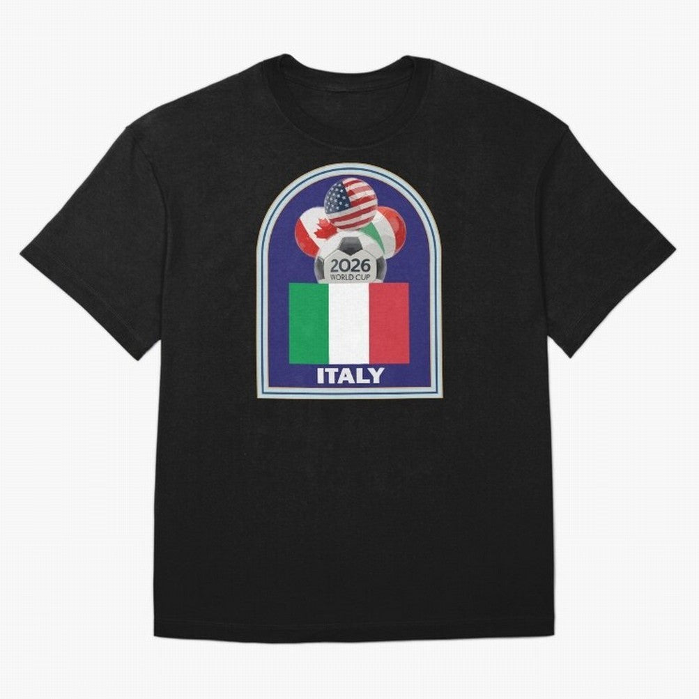 Italy 2026 Soccer T-shirt Classic T-Shirt Bring a Vintage Feel to FIFA World Cup 2026 for Fans of Neymar, Haaland and Cristiano Ronaldo and Spain, Bringing Stadium Chants, National Pride, Trophy Dreams and Unforgettable Football Memories; Perfect