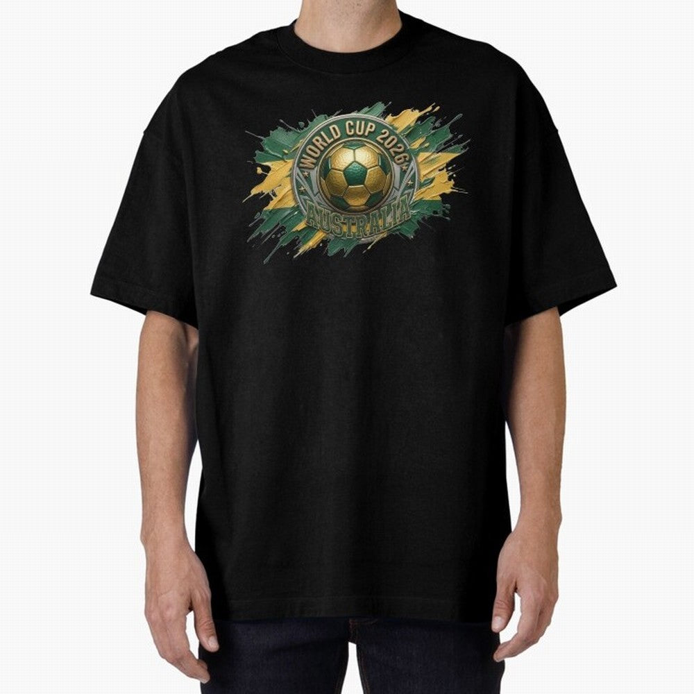 World Cup 2026 Australia Soccer Ball Paint Splash Classic T-Shirt Upgrade the FIFA World Cup 2026 Journey through Messi, CR7 and Mbappe Highlights, Netherlands Pride, Stadium Chants, National Pride, Trophy Dreams and Unforgettable Football