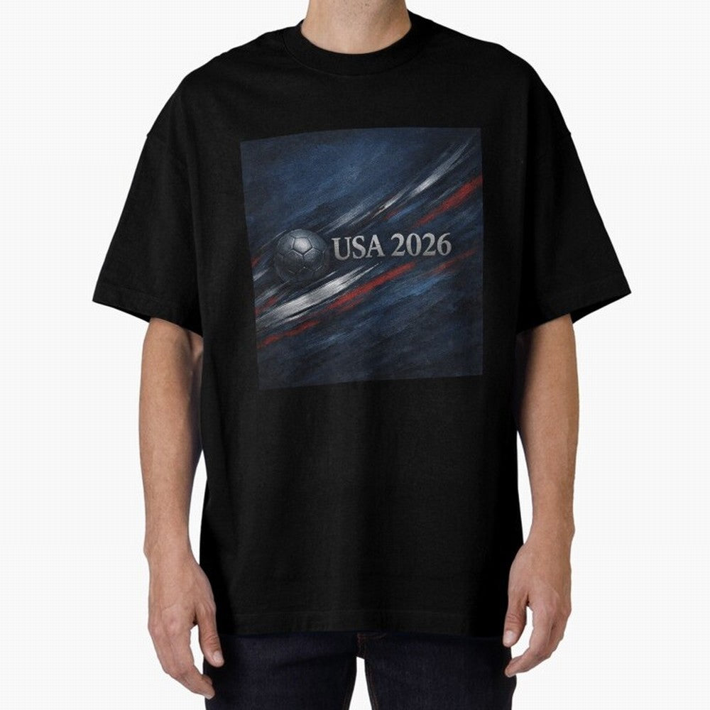 USA 2026 Soccer Emblem Inspired Classic T-Shirt Capture Global Football Passion for FIFA World Cup 2026 Group Stage, Made for Cristiano Ronaldo, England and Germany, Vintage Soccer Flavor, Modern Football Stars, National Flags and Final Night