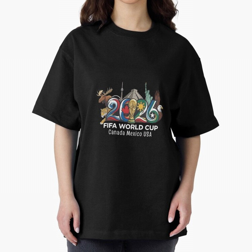 Skyline Landmarks 2026 World Cup Classic T-Shirt Celebrate Classic Football Spirit in the FIFA World Cup 2026 USA Canada Mexico Journey through Cristiano Ronaldo Highlights, France and Portugal Pride, Game Day Rituals, Football Legends, Country