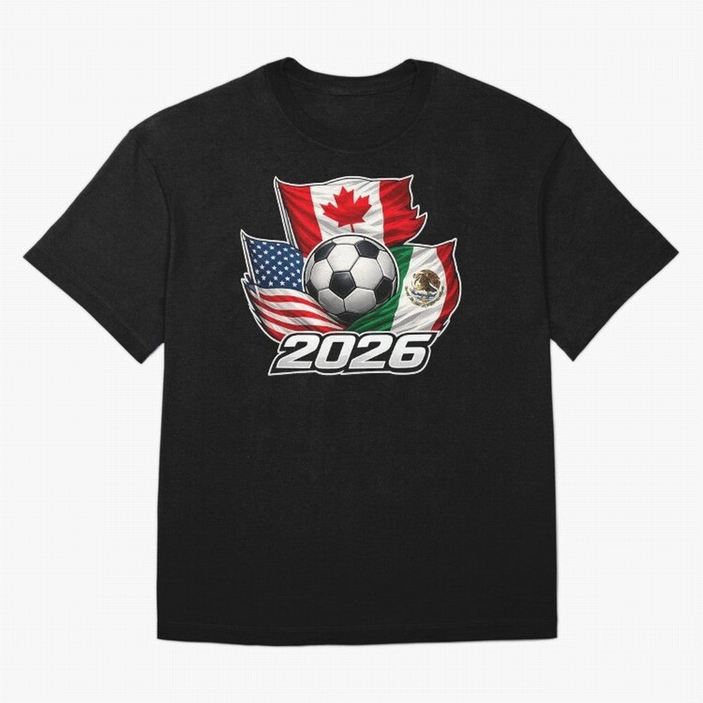 Soccer 2026 USA Canada Mexico ¨C World Football Flags Classic T-Shirt Relive the Noise and Pride of Global Football Passion for FIFA World Cup 2026 USA Canada Mexico, Highlighting CR7, Argentina, Global Supporter Spirit, Legendary Goals, National