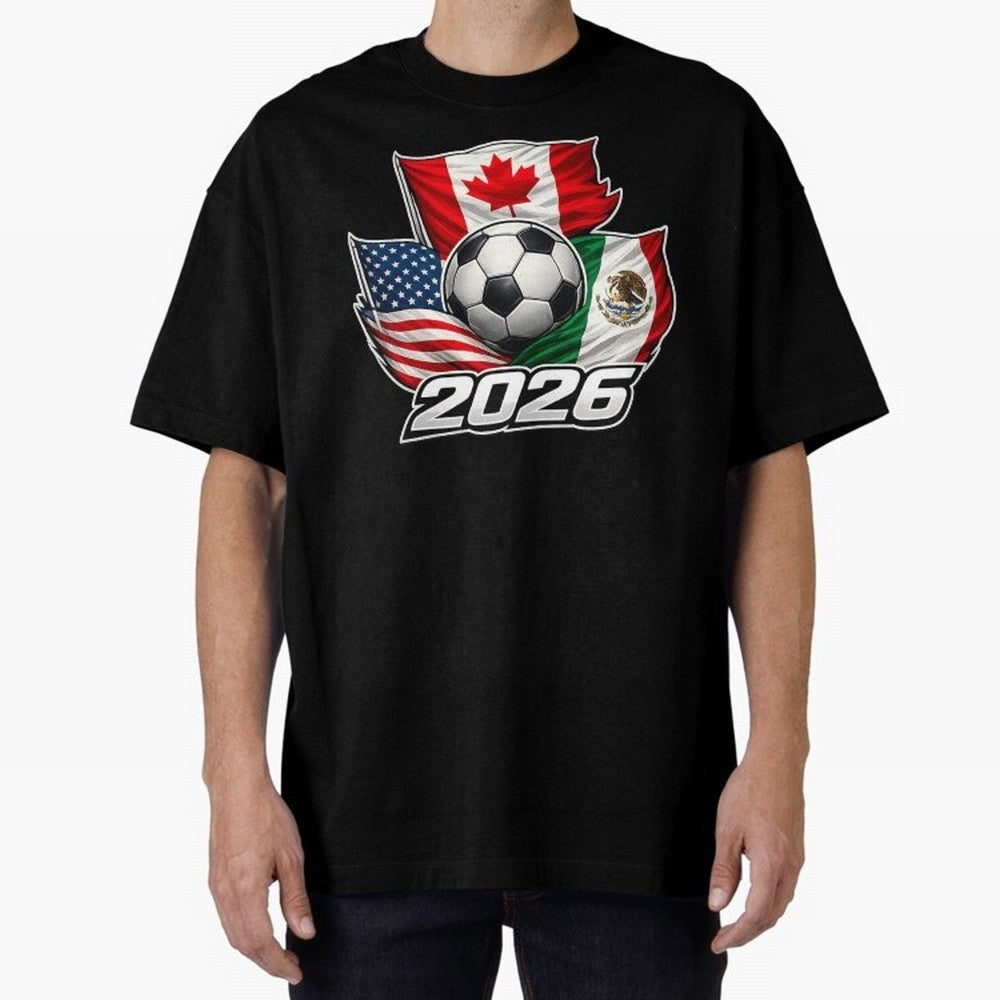 Soccer 2026 USA Canada Mexico ¨C World Football Flags Classic T-Shirt Relive the Noise and Pride of Global Football Passion for FIFA World Cup 2026 USA Canada Mexico, Highlighting CR7, Argentina, Global Supporter Spirit, Legendary Goals, National