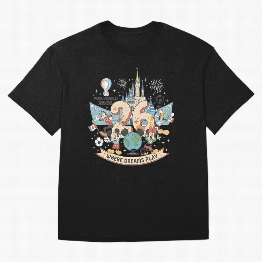 Dreamland Football World Cup26 Classic T-Shirt Turn Up for Match Day Hype around FIFA World Cup 2026 USA Canada Mexico, CR7, England, France and Netherlands, Game Day Rituals, Football Legends, Country Pride and the Road to the Final; Made for Die