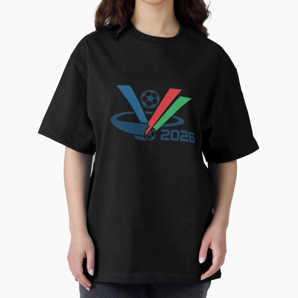 Minimalist FIFA 2026 V-Logo Design Classic T-Shirt Join Supporters Worldwide for Global Football Passion for FIFA World Cup 2026 Group Stage, Featuring Cristiano Ronaldo, Haaland and CR7, Spain, Stadium Chants, National Pride, Trophy Dreams and