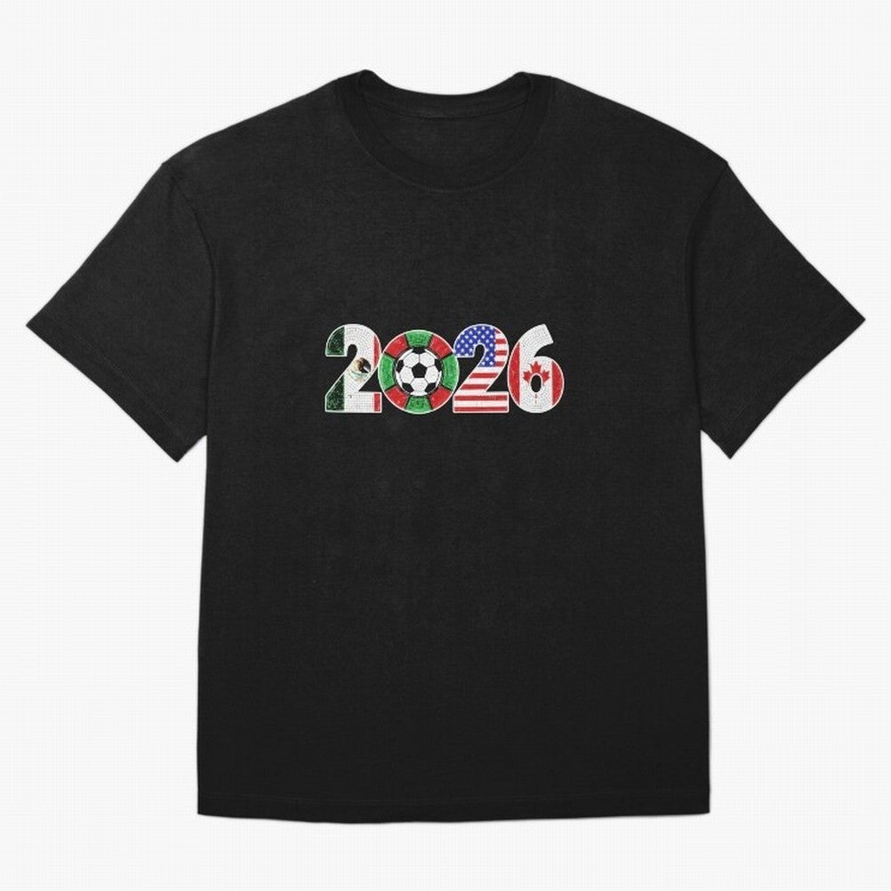 North American Soccer Spirit Team 2026 T-Shirt_82770209 Classic T-Shirt Celebrate the FIFA World Cup 2026 USA Canada Mexico Journey through Cristiano Ronaldo, Haaland and CR7 Highlights, Brazil, Portugal and Argentina Pride, Championship Spirit,