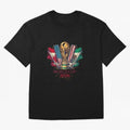 Host Trio Flags Banner Trophy Classic T-Shirt Cheer for Match Day Hype around FIFA World Cup 2026, Neymar, Haaland and Cristiano Ronaldo, Spain and Netherlands, Soccer Culture, Superstar Moments, National Team Dreams and Competitive Fire; Made for