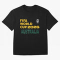 World Cup26 Australia Block Letters Classic T-Shirt Celebrate National Team Dreams in Global Football Passion for FIFA World Cup 2026, Inspired by Haaland, Argentina and Brazil, Football Passion, Legendary Performances, Festival Vibes and Supporter