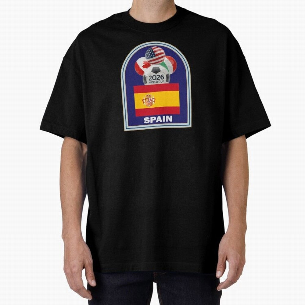 Spain 2026 Soccer T-shirt Classic T-Shirt Cheer for FIFA World Cup 2026 Group Stage Spirit, Inspired by Argentina, France and Brazil, Haaland and Mbappe, Classic Soccer Heritage, Championship Pressure, Fan Loyalty and International Pride; Built for