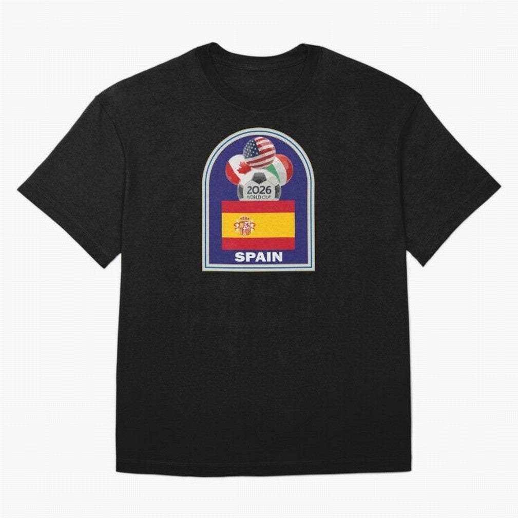 Spain 2026 Soccer T-shirt Classic T-Shirt Cheer for FIFA World Cup 2026 Group Stage Spirit, Inspired by Argentina, France and Brazil, Haaland and Mbappe, Classic Soccer Heritage, Championship Pressure, Fan Loyalty and International Pride; Built for