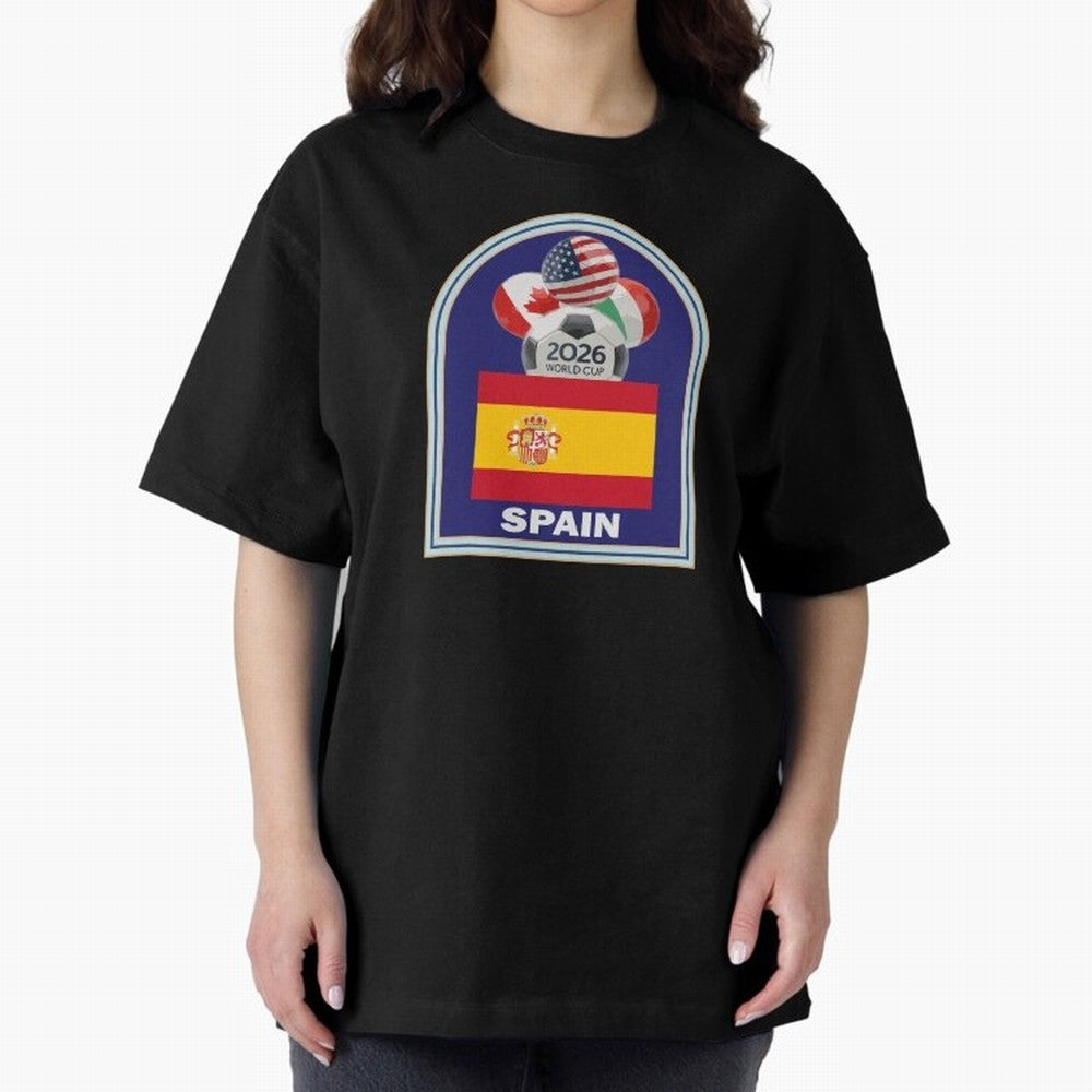Spain 2026 Soccer T-shirt Classic T-Shirt Cheer for FIFA World Cup 2026 Group Stage Spirit, Inspired by Argentina, France and Brazil, Haaland and Mbappe, Classic Soccer Heritage, Championship Pressure, Fan Loyalty and International Pride; Built for