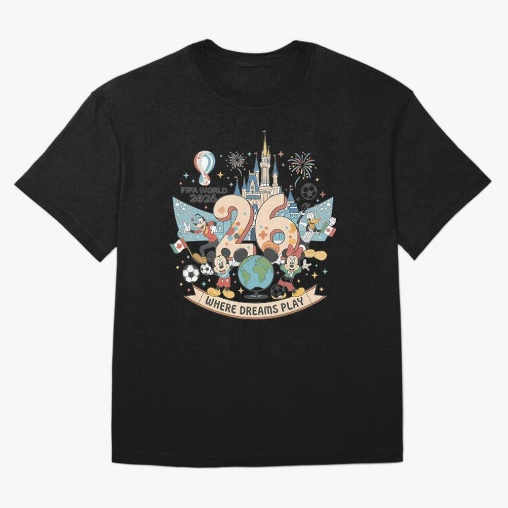 Dreamland Football 2026 Classic T-Shirt Unlock FIFA World Cup 2026 Featuring Neymar, France and Portugal Energy, Match Day Excitement, Supporter Culture, Golden Goals and Global Football Passion; Great for Watch Parties, Sports Bars, Family Nights,