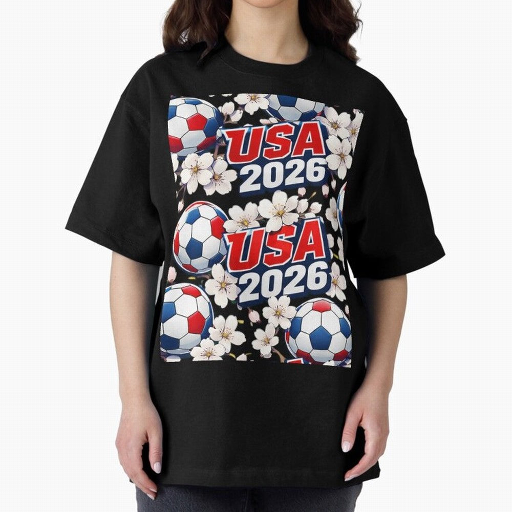 USA 2026 Soccer World Cup Pattern - Artistic Picasso Style Football Classic T-Shirt Honor Champions and Dreams in Match Day Hype around FIFA World Cup 2026 Group Stage, CR7 and Messi, Portugal, Spain and Germany, Stadium Chants, National Pride,
