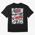 USA 2026 Soccer World Cup Pattern - Artistic Picasso Style Football Classic T-Shirt Honor Champions and Dreams in Match Day Hype around FIFA World Cup 2026 Group Stage, CR7 and Messi, Portugal, Spain and Germany, Stadium Chants, National Pride,